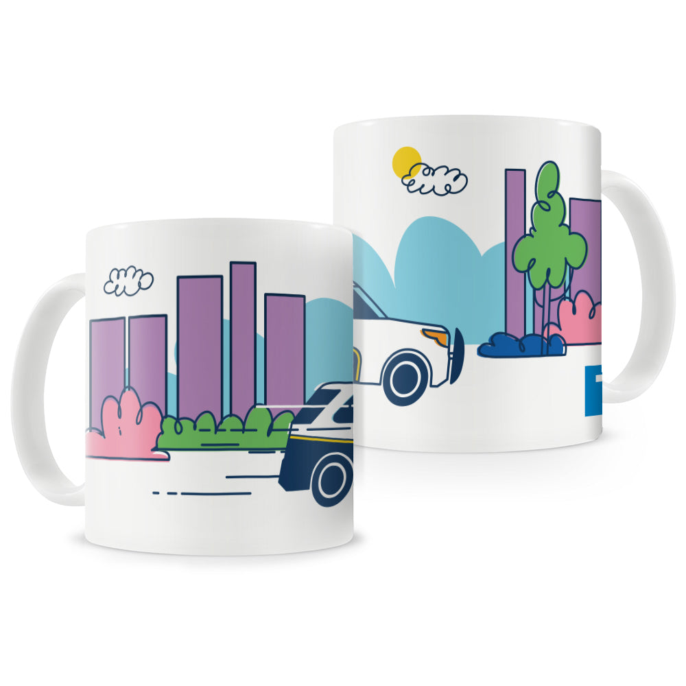 Vehicle Illustration Mugs