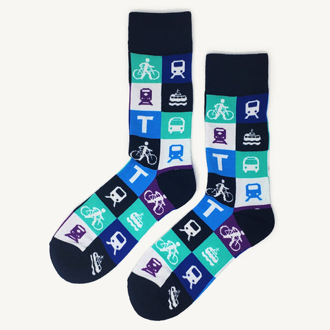 Icon Socks, Blue