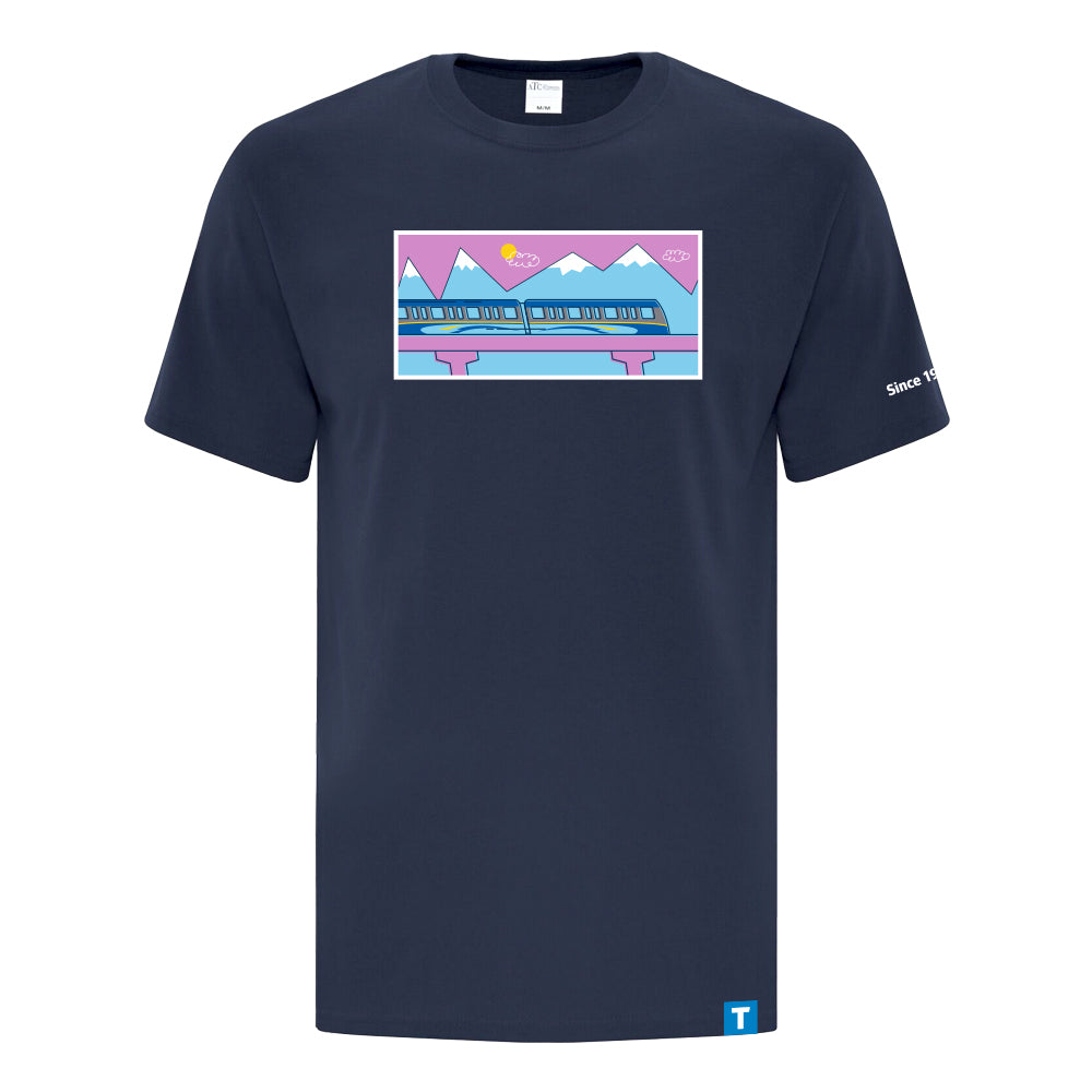 SkyTrain Illustration T-Shirt, Unisex