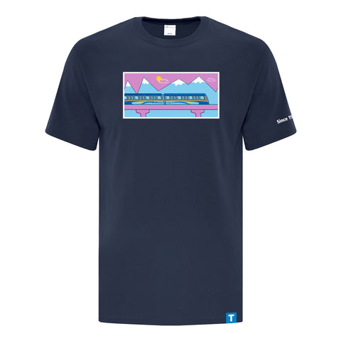 SkyTrain Illustration T-Shirt, Unisex