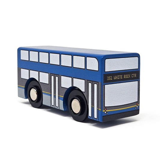 Double Decker Bus Wooden Toy