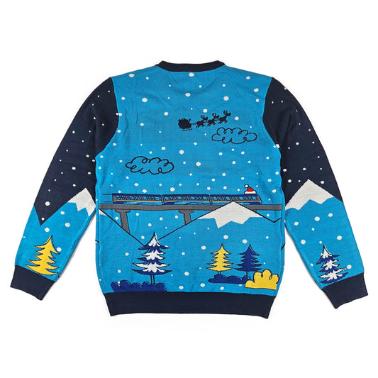 Reindeer Bus Holiday Sweater, Unisex