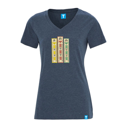 Transfer Ticket T-Shirt, Women's - Heather Navy
