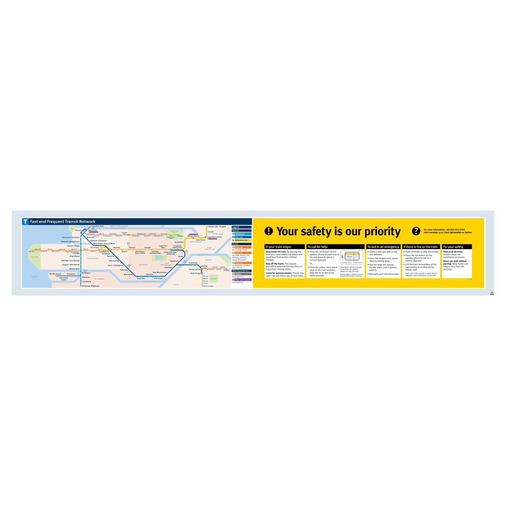 Mark-II, In-Car Network Map, Large