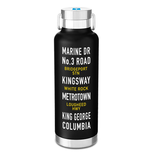 Station Name Bottle, Black