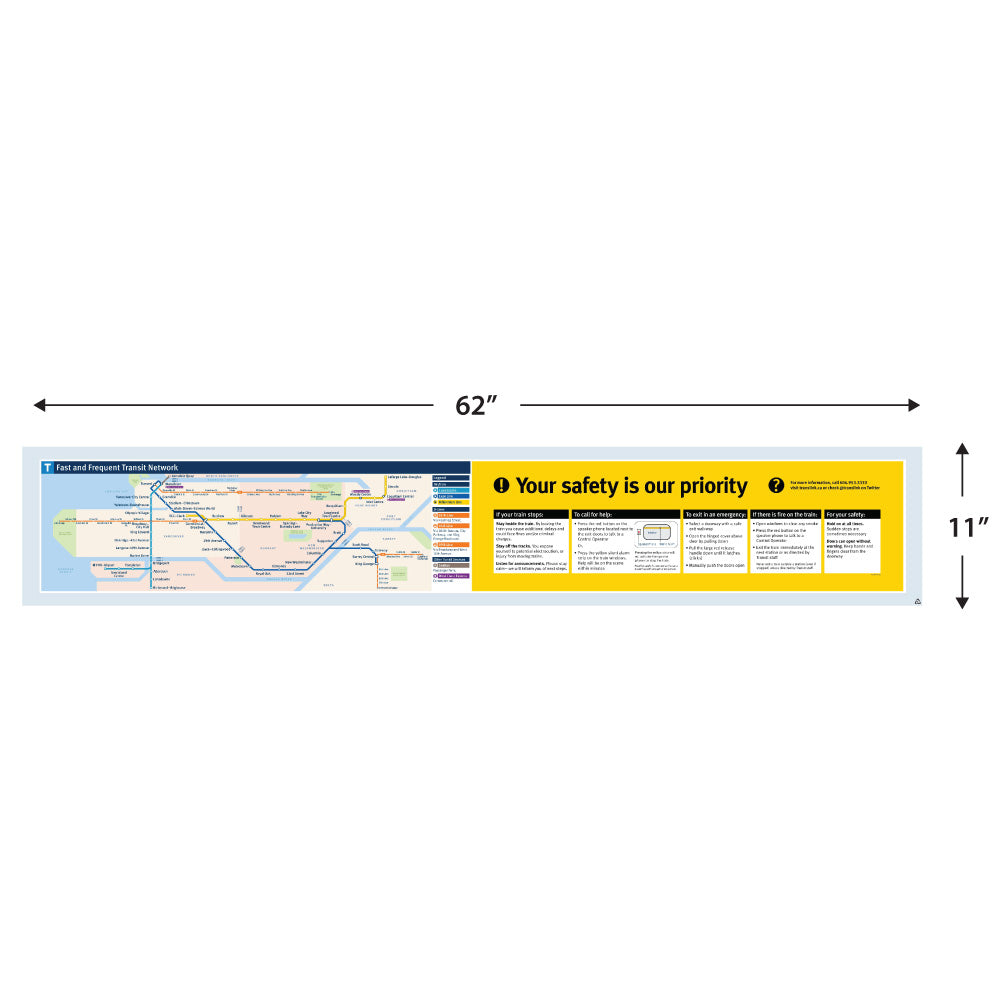 Mark-II, In-Car Network Map, Large