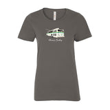 Vintage Electric Trolley Bus T-Shirt, Women's - Coal Grey