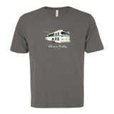 Vintage Electric Trolley Bus T-Shirt, Men’s-Coal Grey
